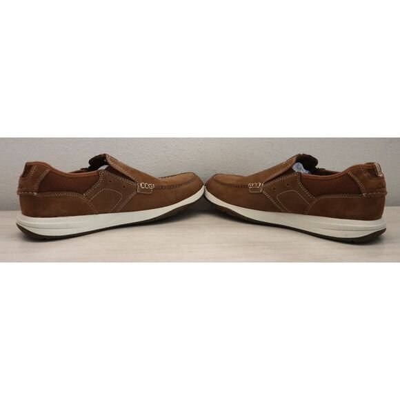 Clarks 26176975 Men\'s Sz 13W Light Tan Nubuck Sailview Step Slip-On Shoes main image 4